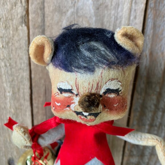 Annalee Brown and Gray Christmas Mouse Set - Picture 3 of 12